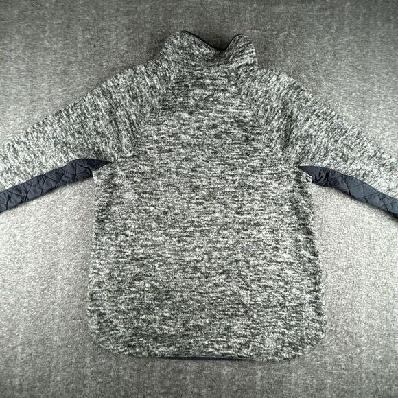 Abercrombie & Fitch Asymmetrical Snap Up Sweatshirt Women’s Sz L Quilted Fleece - Picture 4 of 8